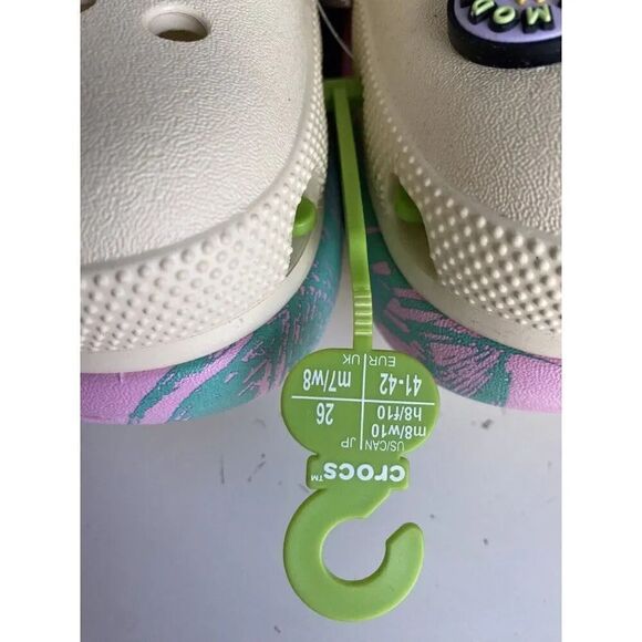 Crocs Classic Crush Spring Break Clog Women's Sz 10 Vanilla 208405-1FR NEW - Picture 4 of 13